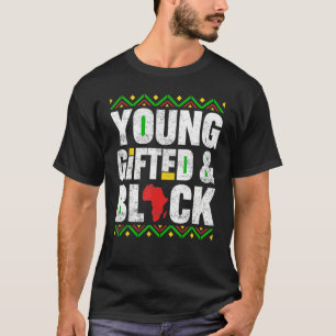 T-shirt ed Young Black Dashiki African Pride History Mois