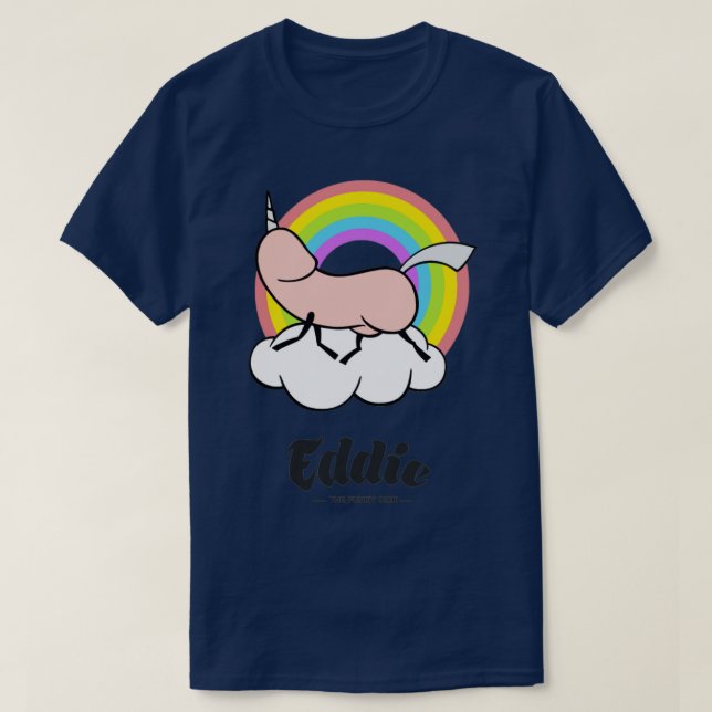 T-shirt Eddie Funky Unicorn Dick (Design devant)