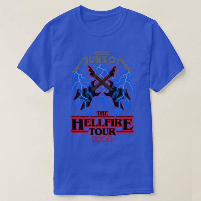 T-shirt Eddie Munson Tournée des feux de camp (Design devant)
