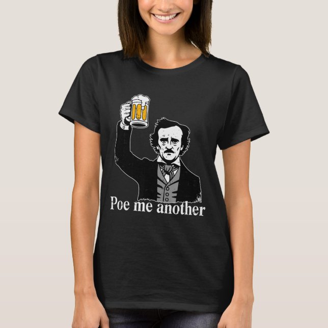 T-shirt Edgar Allan E Me Another Raven Nevermore Gothic Gi (Devant)