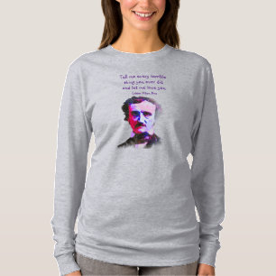 T-shirt Edgar Allan Poe Auteur Écrivain Poète Love Citatio