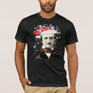 T-shirt Edgar Allan Poe Casquette de Noël Snowflake