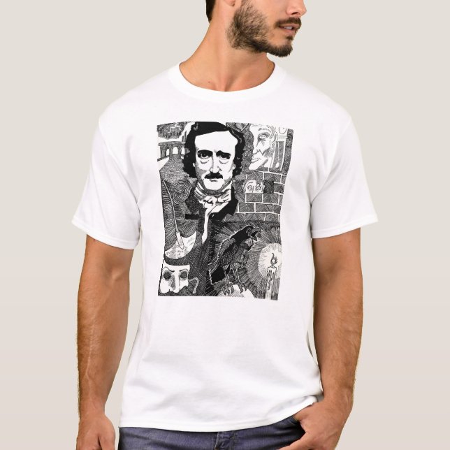 T-shirt Edgar Allen Poe (Devant)