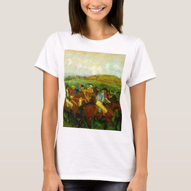 T-shirt Edgar Degas Équitation (Devant)