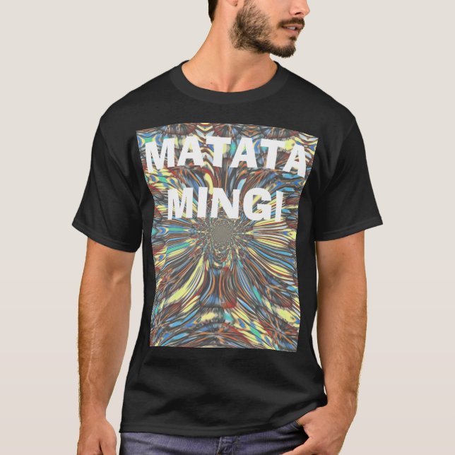 T-shirt Edgy African Urban Pop Art Conception optique Abst (Devant)