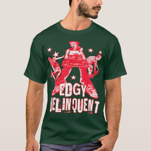 T-shirt Edgy Delinquent Rebellious Punk Rock Sk8er Tee no