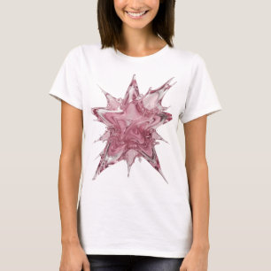 T-shirt Edgy Pink GÉCLETTEMENT D'EAU Texte 3D Art