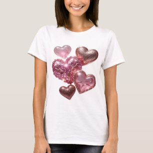 T-shirt Edgy Silver CŒURS DE L'AMOUR Statement