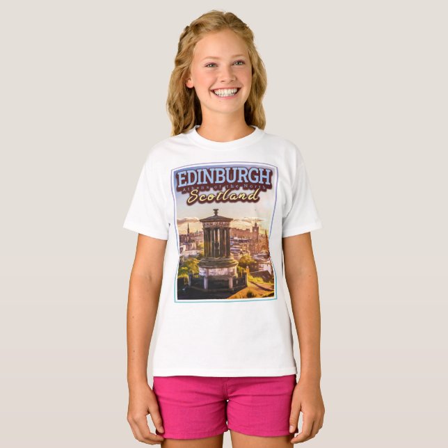 T-SHIRT ÉDIMBOURG ÉCOSSE - LES ATHÈNES DU NORD (Devant entier)