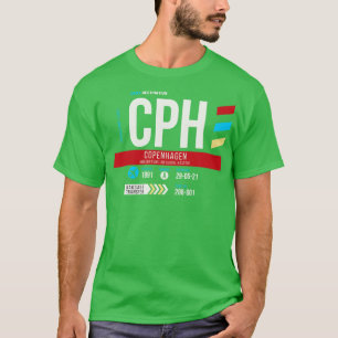 T-shirt Édimbourg EDI Airport Code Bagages Balise 2