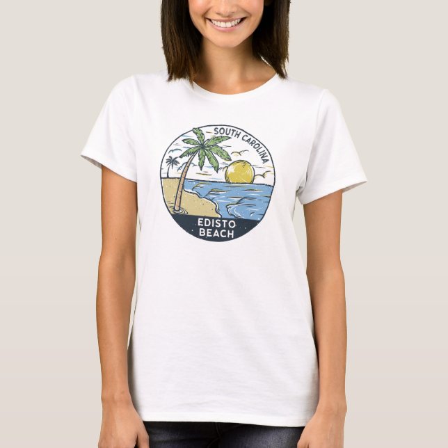 T-shirt Edisto Beach Caroline du Sud Vintage  (Devant)