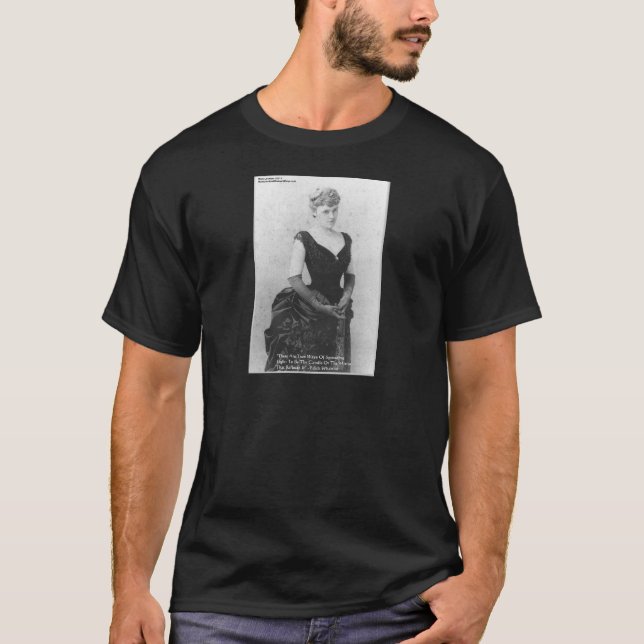 T-shirt Edith Wharton "Élargir la lumière" Devis Cadeaux e (Devant)