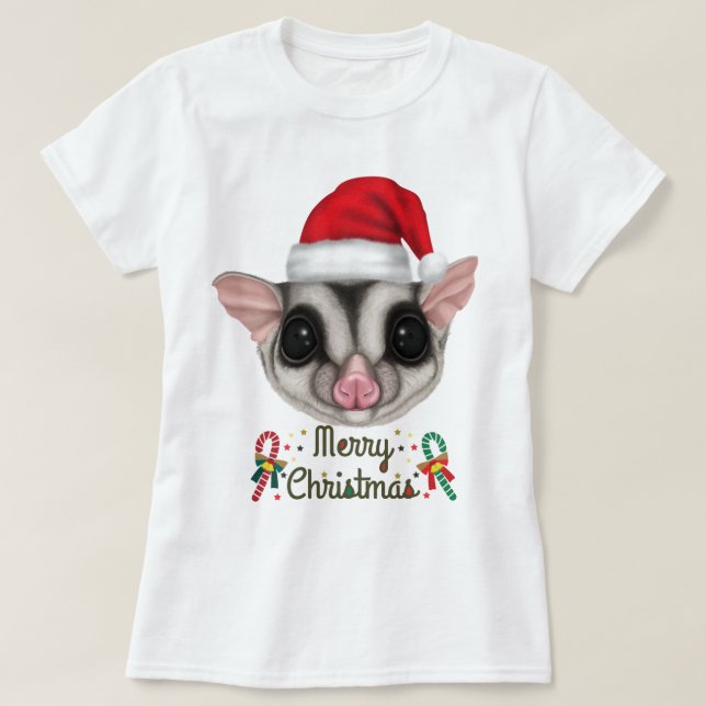T-shirt Édition de Noël Glider de sucre (Design devant)