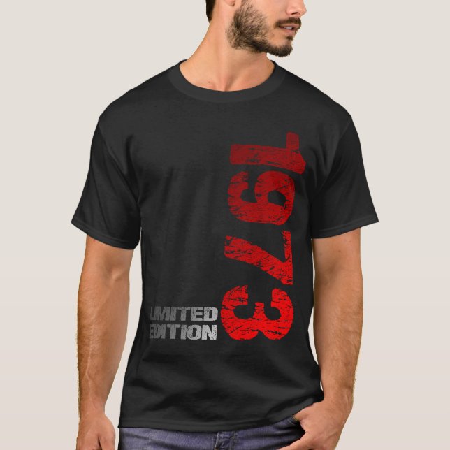 T-shirt Edition limitée 1973 50e anniversaire né en 1973 (Devant)