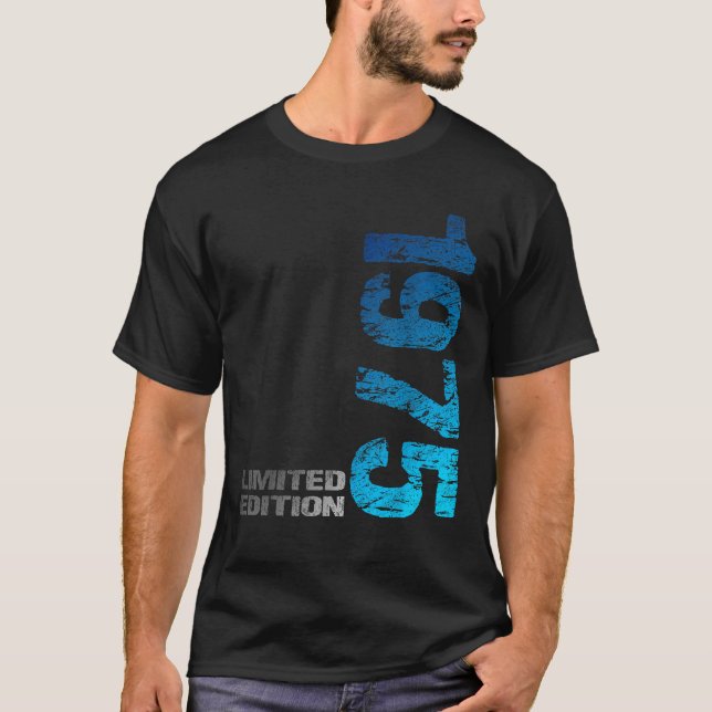 T-shirt Edition limitée 1975 50e anniversaire Né en 1975 (Devant)