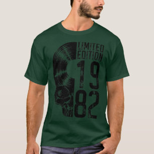 T-shirt Edition Limitée 1982 Vintage Vinyl Record Lover Go