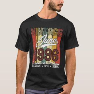 T-shirt Edition Limitée Juin 1996 25E Anniversaire Vintage