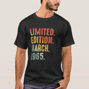 T-shirt Édition Limitée Mars 1965 Anniversaire