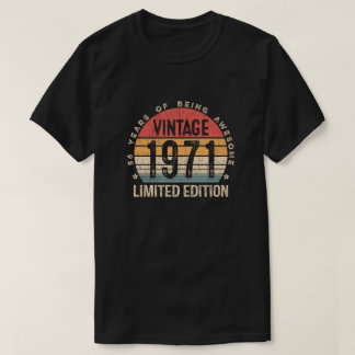 T-shirt Édition limitée pour les 56 ans Vintage 1971