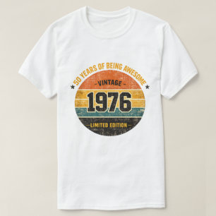T-shirt Édition limitée Rétro Vintage 50e Anniversaire 197