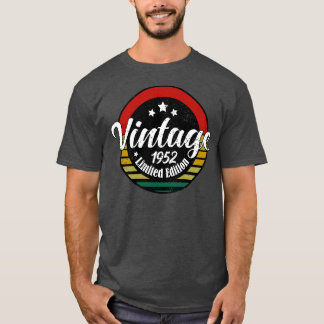 T-shirt Edition limitée Vintage 1952 anniversaire 71e anni