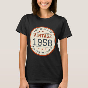 T-shirt Edition Limitée Vintage 1958 Toutes les pièces ori