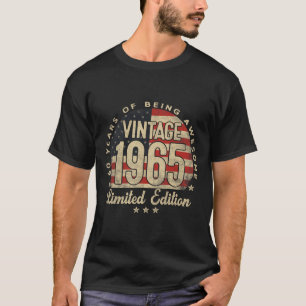 T-shirt Édition limitée vintage 1965 Cadeaux Usa 60 ans