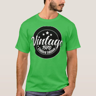 T-shirt Edition Limitée Vintage 1970 anniversaire 53e anni