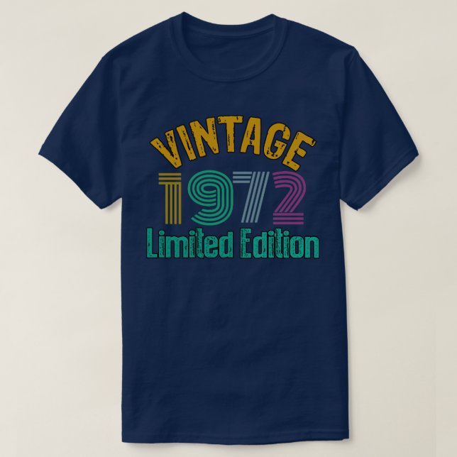 T-shirt Edition limitée vintage 1972 (Design devant)