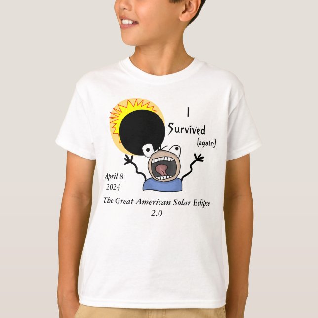 T-shirt Édition Solaire Eclipse Survival 2024 (Devant)