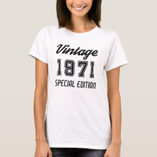 T-shirt Édition spéciale anniversaire 1971 Vintage