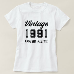 T-shirt Édition spéciale anniversaire de naissance Vintage