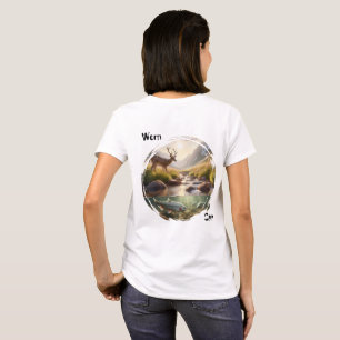 T-shirt Édition Worn Calm Mountain Creek Scene 