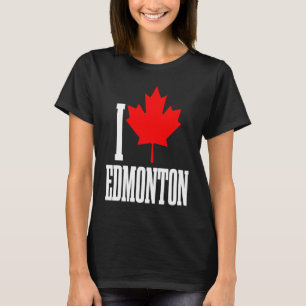 T-shirt Edmonton Alberta Canada Feuille d'érable Drapeau c