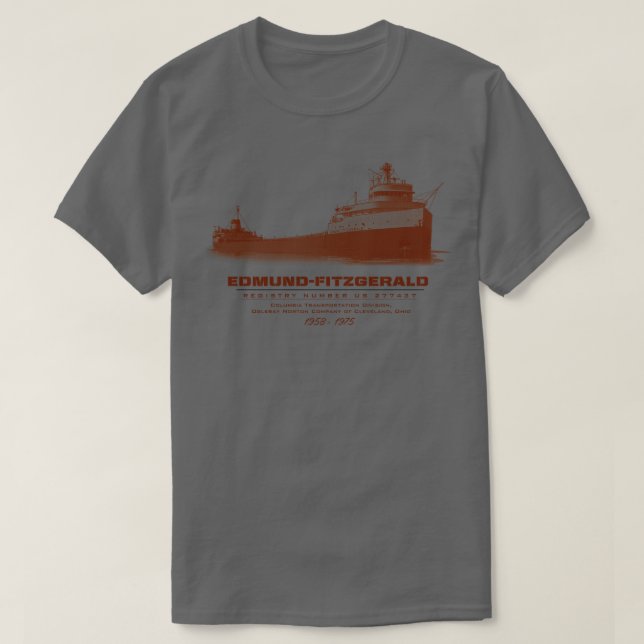 T-shirt Edmund Fitzgerald (Design devant)