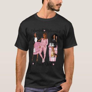 T-shirt Educated Melanated Aries Black Zodiac Ladies