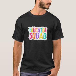 T-shirt Éducateur Squad pinceau coloré