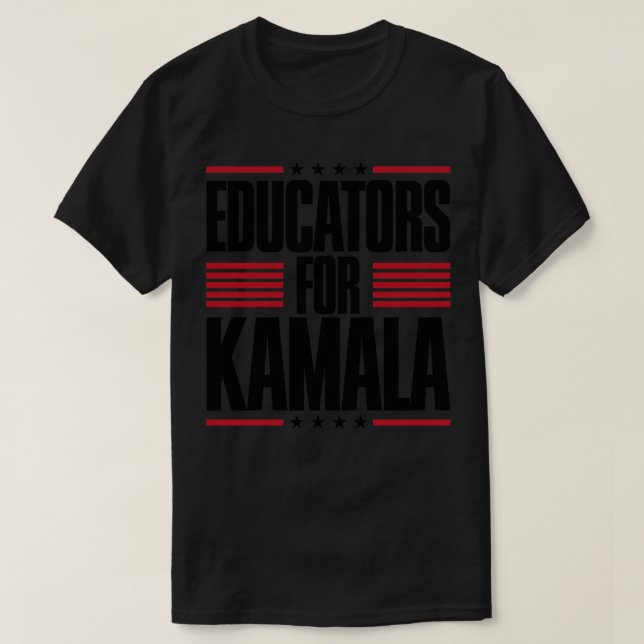 T-shirt Educateurs pour le président d'élection de Kamala  (Design devant)