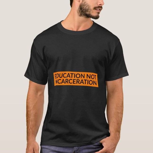 T-shirt Éducation et non incarcération Réforme des prisons (Devant)