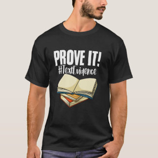 T-shirt Éducation Prouver Texte Preuve Littérature Anglais