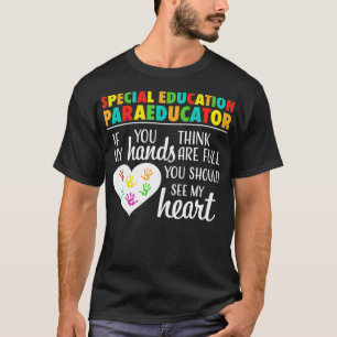 T-shirt Éducation spéciale Paraéducateur mignon coeur Appr
