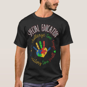 T-shirt Éducation spéciale sur l'autisme et enseignement d