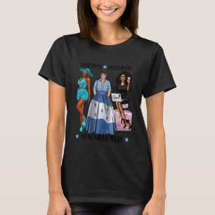 T-shirt Éduquée Patron Hondurienne Noire Latine Dévouée Fi