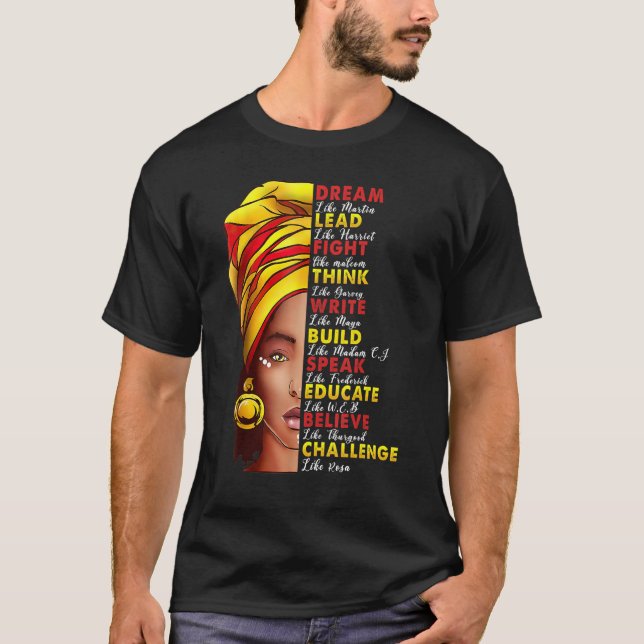 T-shirt Éduquer Parler Construire Écrire Penser Fier Homme (Devant)