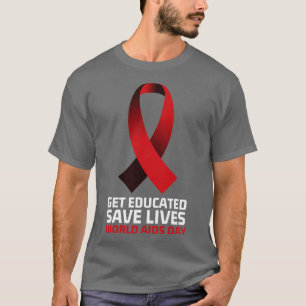 T-shirt Éduquer Sauver des vies Journée mondiale du sida 8