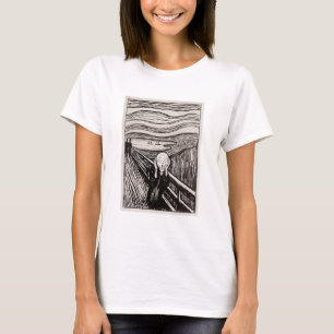 T-shirt Edvard Munch La Lithographie De Cri Imprimer Célèb