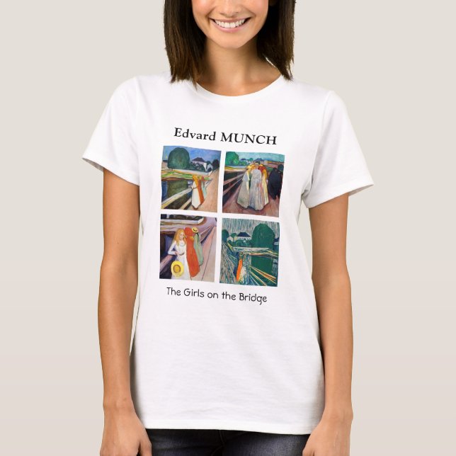 T-shirt Edvard Munch - Les filles sur le pont Sélection (Devant)