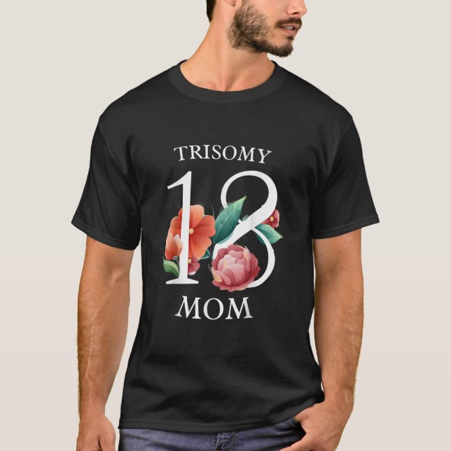 T-shirt Edward Syndrome Trisomie 18 Jour de sensibilisatio (Devant)