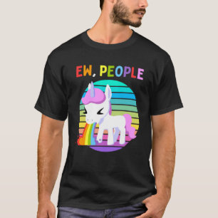 T-shirt Ee People Unicorn Sunset Rainbow