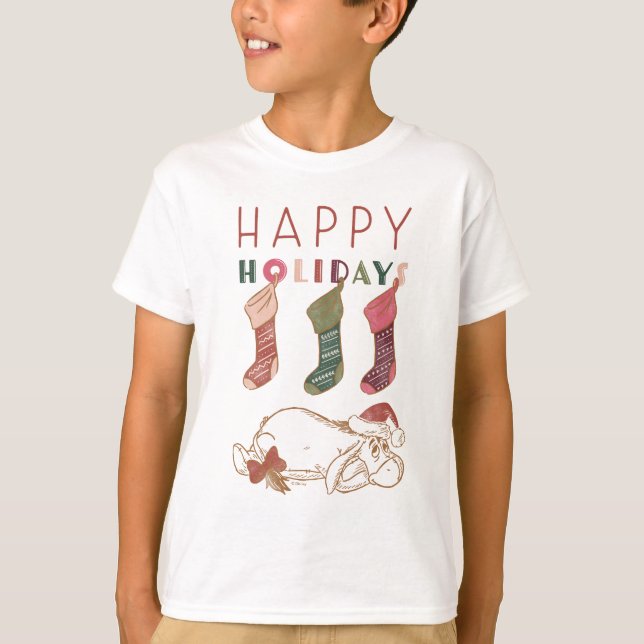 T-shirt Eeyore | Joyeuses fêtes (Devant)